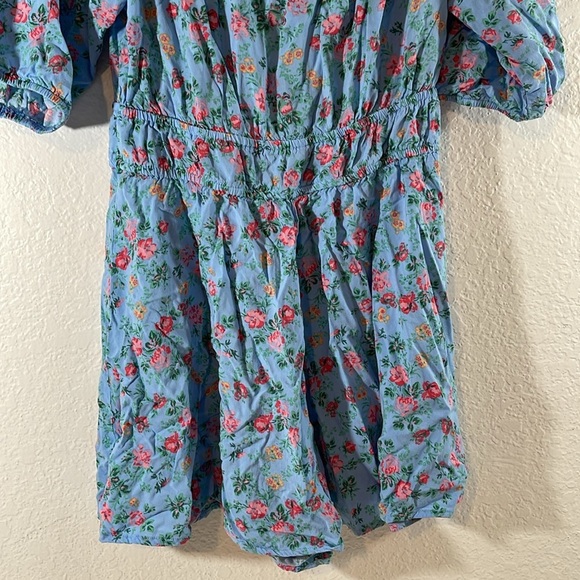 BEBOP Juniors Womens Floral Elbow Sleeves Romper Medium Size Medium - Picture 7 of 10